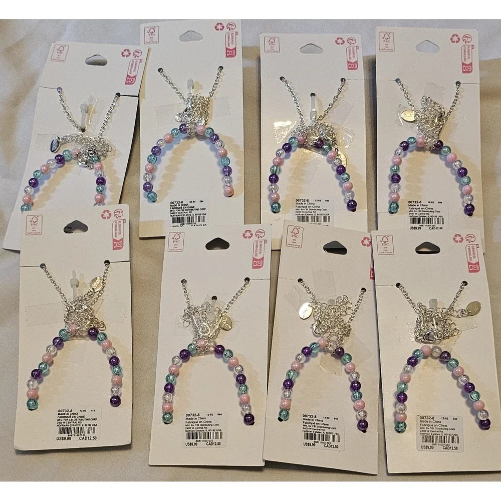 Lot Of 8 Claires Kid Jewlery Unicorn Necklace Ring Bracelet Set Birthday Party